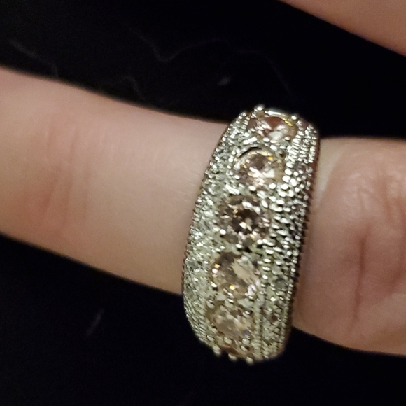 New Round Cut Pink Sapphire 925 Silver Ring. - Picture 3 of 11